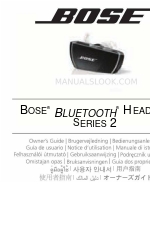 Bose BLUETOOTH HEADSET 2 SERIES Panduan Pengguna (Bahasa Inggris)