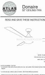 Atlas fan company Donaire YG480-DA Schnellstart-Handbuch