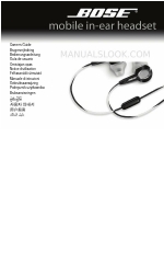 Bose IN-EAR HEADPHONES Owner's Manual