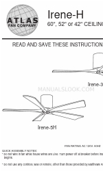 Atlas fan company IR5H-WH-WA-52 Anleitung Handbuch