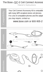 Bose QC 2 Owner's Instructions