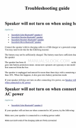 Bose SoundLink Bluetooth Mobile Speaker II Troubleshooting Manual