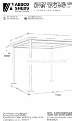 ABSCO SHEDS SIGNATURE ADGAZEBO33 Instruction Manual