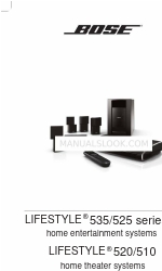 Bose Lifestyle 525 Series II Home Theater 설정 매뉴얼