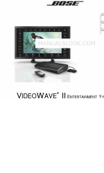 Bose VIDEOWAVE II ENTERTAINMENT SYSTEM Manuale operativo