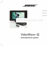 Bose VideoWave III Manuale operativo