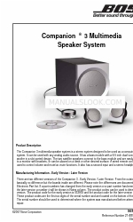 Bose Companion 3 Servicehandleiding