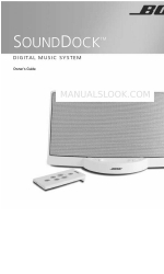 Bose SOUNDDOCK PORTABLE DIGITAL MUSIC SYSTEM Instrukcja obsługi