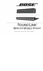 Bose SoundLink Wireless Music System Instrukcja obsługi