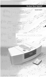 Bose Wave music system Owner's Manual