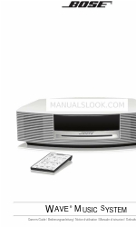 Bose Wave music system Руководство пользователя