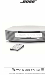 Bose WAVE RADIO III Manuale d'uso