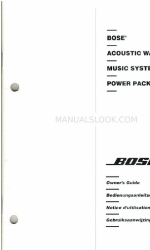 Bose Acoustic Wave music system Manuale d'uso