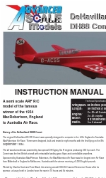 advanced scale models DeHavilland DH88 Comet Manual de instrucciones