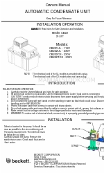 Beckett CB222TCE Owner's Manual