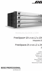 Bose FreeSpace IZA 2120-HZ Посібник з монтажу та експлуатації