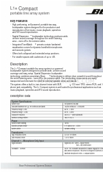 Bose L1 Model II Technisches Datenblatt