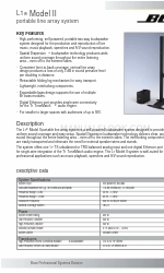 Bose L1 Model II Technisches Datenblatt