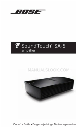 Bose SoundTouch SA-5 Kullanıcı El Kitabı