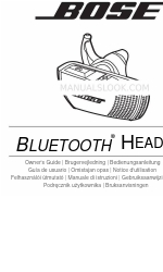 Bose BLUETOOTH HEADSET Owner's Manual