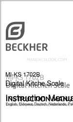 BECKHER MI-KS 1702B Kullanım Kılavuzu