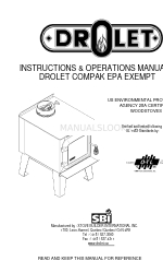 Drolet COMPAK EPA EXEMPT 사용 설명서