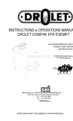 Drolet COMPAK EPA EXEMPT DB03060 Manual de instruções e operação