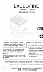 Drolet EXCEL-FIRE Manual de instruções