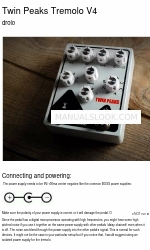 Drolo Twin Peaks Tremolo V4 매뉴얼