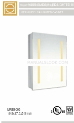 Elegant Furniture And Lighting MRE8003 Manual do utilizador