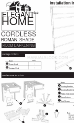 ELEGANT HOME CORDLESS ROMAN SHADE Einbauanleitung