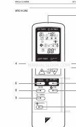 Daikin ARC412A6 ユーザーマニュアル