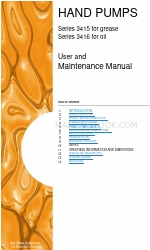 DROPSA 3416 Series User And Maintenance Manual