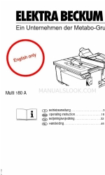 Elektra Beckum Multi 180 W Kullanım Talimatları Kılavuzu
