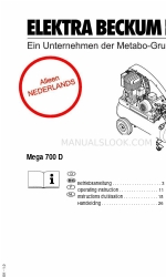 Elektra Beckum Compressor Mega 700 D (オランダ語）マニュアル