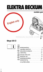 Elektra Beckum Mega 600 D Betriebsanleitung