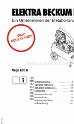 Elektra Beckum Mega 600 D (Niederländisch) Handbuch