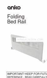 anko Folding Bed Rail Quick Start Manual