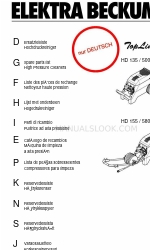 Elektra Beckum HD 155 / 580 Elenco delle parti di ricambio