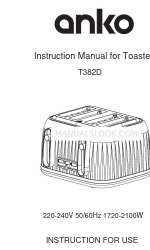 anko T382D Руководство по эксплуатации