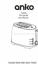 anko TA1729-SA Gebruikershandleiding