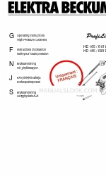 Elektra Beckum Profi Line HD 185 D (French) Instructions D'utilisation