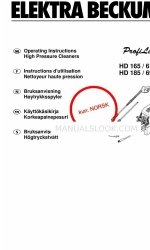 Elektra Beckum ProfiLine HD 165 W (Norvegese) Istruzioni per l'uso