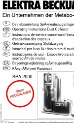 Elektra Beckum SPA 2000 (tedesco) Istruzioni per l'uso