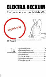 Elektra Beckum TP 7000 S Manual de instrucciones