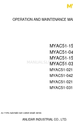 ANLIDAR MYTORQ MYAC51-0212P Bedienings- en onderhoudshandleiding