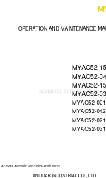 ANLIDAR MYTORQ MYAC52-0212P Manuale di funzionamento e manutenzione