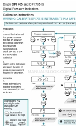 Druck DPI 705 Instructions d'étalonnage