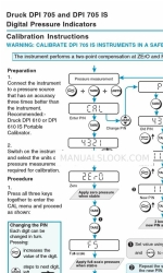 Druck DPI 705 IS Instruções de calibração