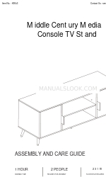 Anmytek Middle Century Media H0043 Manuale di montaggio e cura